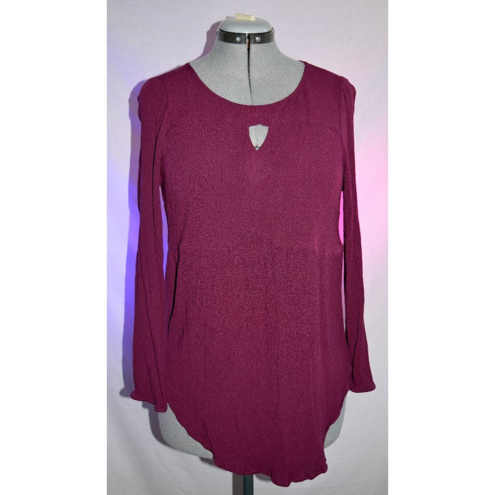 Torrid Wine Blouse size 00 (10-12)